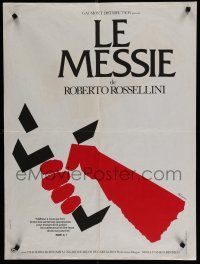 2e592 IL MESSIA French 23x32 '75 directed by Roberto Rossellini, different Ferracci art!