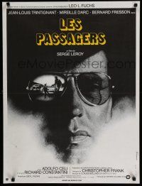 2e603 PASSENGERS French 23x32 '77 Les Passagers, c/u of Jean-Louis Trintignant in cool shades!
