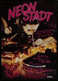 2e163 NEON STADT German '82 Michaela May, Charles Brauer, wild drug snorting image!