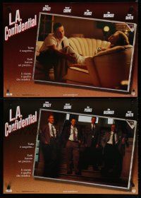 2e229 L.A. CONFIDENTIAL set of 4 Italian photobustas '97 Kevin Spacey, Russell Crowe, Kim Basinger!
