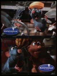 2e241 RATATOUILLE set of 6 Italian photobustas '07 Disney/Pixar cartoon, great different images!
