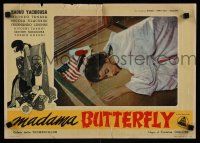 2e251 MADAME BUTTERFLY Italian 13x18 pbusta '54 Madama Butterfly, Kaoru Yachigusa, Japanese opera!