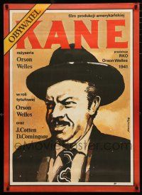 2e362 CITIZEN KANE Polish 23x33 R87 cool Time Magazine art of Orson Welles by Marszatek!