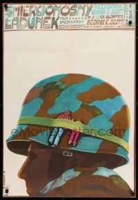 2e380 RAGE Polish 23x33 '74 wild Sawka art of soldier with people strapped to helmet!