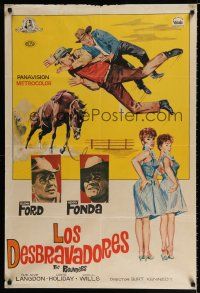2e131 ROUNDERS Spanish '65 Glenn Ford, Henry Fonda, sexy Sue Ane Langdon & Hope Holiday!