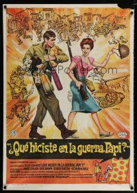 2e140 WHAT DID YOU DO IN THE WAR DADDY Spanish '67 James Coburn, Blake Edwards, wacky Mac art!