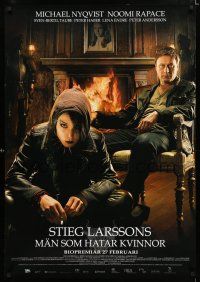 2e185 GIRL WITH THE DRAGON TATTOO advance DS Swedish '09 Stieg Larsson's novel, Noomi Rapace!