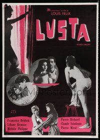 2e187 HOT HOURS Swedish '59 Heures Chaudes, daring film about young girls & men who tempt them!