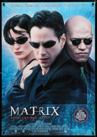 2e190 MATRIX DS Swedish '99 Keanu Reeves, Carrie-Anne Moss, Laurence Fishburne, Wachowski Bros!