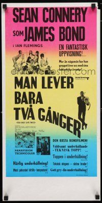 2e209 YOU ONLY LIVE TWICE Swedish stolpe '67 classic art & images of Sean Connery as James Bond!