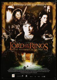 2e010 LORD OF THE RINGS: THE FELLOWSHIP OF THE RING DS Thai poster '01 montage image of top cast!