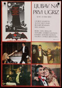 2e459 LOVE AT FIRST BITE Yugoslavian 19x27 '79 AIP, vampire George Hamilton as Dracula!