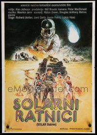 2e473 SOLARBABIES Yugoslavian 20x27 '86 Richard Jordan, Jami Gertz, Jason Patric, cool sci-fi art!