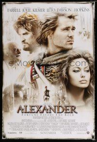 2f035 ALEXANDER advance DS 1sh '04 directed by Oliver Stone, Colin Farrell & pretty Angelina Jolie!