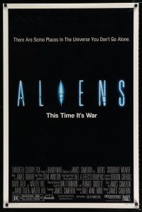 2f042 ALIENS 1sh '86 James Cameron, Signourney Weaver as Ripley, this time it's war!