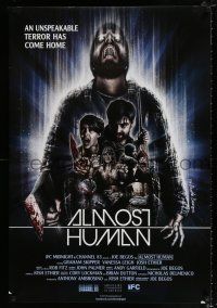 2f050 ALMOST HUMAN 1sh '13 cool horror artwork by The Dude Designs!