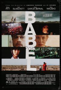 2f099 BABEL DS 1sh '06 Brad Pitt, Cate Blanchett, Koji Yakusho, Gael Garcia Bernal!