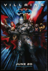 2f109 BATMAN & ROBIN advance DS 1sh '97 villains Arnold Schwarzenegger & sexy Uma Thurman!