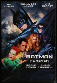 2f112 BATMAN FOREVER 1sh '95 Val Kilmer, Nicole Kidman, Tommy Lee Jones, Jim Carrey!