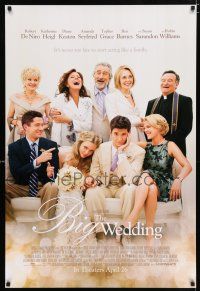 2f136 BIG WEDDING advance DS 1sh '13 Robert De Niro, sexy Katherine Heigl, Diane Keaton!