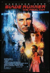 2f141 BLADE RUNNER 1sh R07 Ridley Scott sci-fi classic, art of Harrison Ford by Drew Struzan!