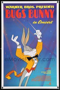 2f159 BUGS BUNNY IN CONCERT 1sh '90 great cartoon image of Bugs conducting orchestra!