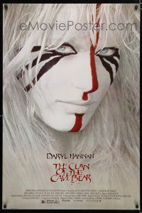2f179 CLAN OF THE CAVE BEAR 1sh '86 fantastic image of Daryl Hannah in tribal make up!