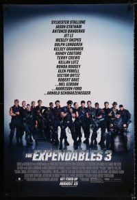 2f276 EXPENDABLES 3 advance DS 1sh '14 Sylvester Stallone, Mel Gibson, Jet Li & all-star cast!