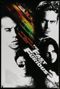 2f286 FAST & THE FURIOUS not rated DS 1sh '01 Vin Diesel, Paul Walker, Michelle Rodriguez!