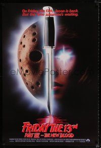 2f308 FRIDAY THE 13th PART VII int'l 1sh '88 Jason is back, but someone's waiting, slasher horror!
