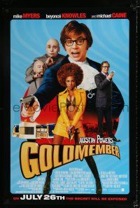 2f332 GOLDMEMBER advance DS 1sh '02 Mike Meyers as Austin Powers, sexy Beyonce Knowles!