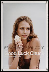 2f335 GOOD LUCK CHUCK teaser 1sh '07 sexy image of Jessica Alba with ice cream cone!