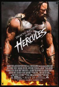 2f364 HERCULES advance DS 1sh '14 cool image of Dwayne Johnson in the title role!
