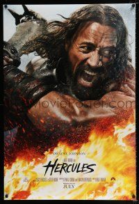 2f366 HERCULES July teaser DS 1sh '14 cool image of Dwayne Johnson in the title role!