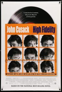 2f368 HIGH FIDELITY DS 1sh '00 John Cusack, great record album & sleeve design!