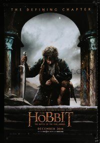 2f372 HOBBIT: THE BATTLE OF THE FIVE ARMIES teaser DS 1sh '14 Martin Freeman as Bilbo Baggins!