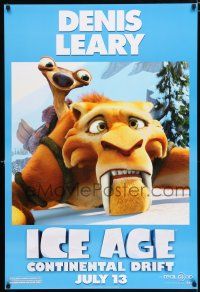 2f390 ICE AGE: CONTINENTAL DRIFT advance 1sh '12 cute image, Denis Leary!