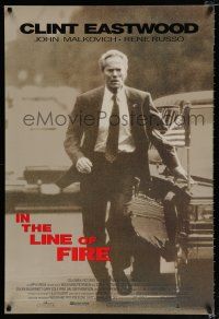 2f394 IN THE LINE OF FIRE int'l DS 1sh '93 Wolfgang Petersen, Clint Eastwood in Secret Service!