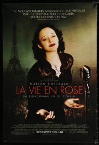 2f443 LA VIE EN ROSE advance 1sh '07 Marion Cotillard as most famous French singer Edith Piaf!