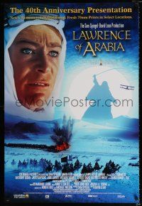 2f455 LAWRENCE OF ARABIA DS 1sh R02 David Lean classic starring Peter O'Toole!