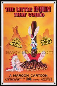2f469 LITTLE INJUN THAT COULD Kilian 1sh '88 great Roger Rabbit & Baby Herman cartoon art!