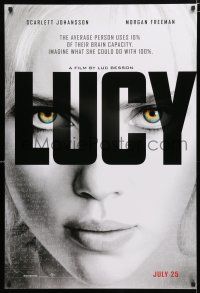 2f485 LUCY teaser DS 1sh '14 cool image of Scarlett Johansson in the title role!