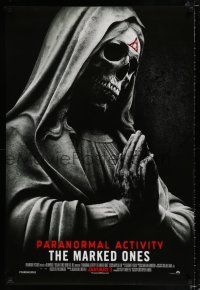 2f579 PARANORMAL ACTIVITY THE MARKED ONES advance DS 1sh '14 horror image of praying skeleton!