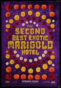 2f669 SECOND BEST EXOTIC MARIGOLD HOTEL teaser DS 1sh '15 Bill Nighy, Richard Gere, Maggie Smith!