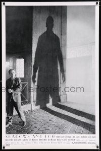 2f674 SHADOWS & FOG DS 1sh '92 cool photographic image of Woody Allen by Brian Hamill!