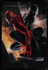 2f716 SPIDER-MAN 3 teaser DS 1sh '07 Raimi, Tobey Maguire in red & black, greatest battle!