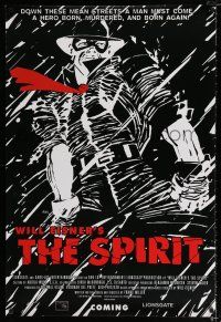 2f717 SPIRIT advance 1sh '08 Frank Miller comic artwork of Gabriel Macht in title role!
