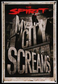 2f718 SPIRIT teaser DS 1sh '08 Frank Miller, Gabriel Macht, my city screams!