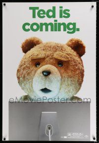 2f757 TED 1sh '12 Mark Wahlberg, Mila Kunis, image of teddy bear using Mac, rare wilding!