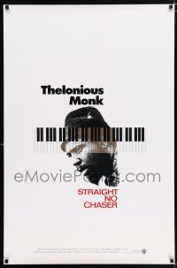 2f762 THELONIOUS MONK: STRAIGHT, NO CHASER int'l 1sh '89 Clint Eastwood produced jazz bio!